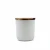 Import 8oz 12oz 16oz hot sale matte white glass candle jarwith wood lid cheap candle holder with low moq from China