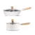 Import 8PCS High Quality Kitchenware White Aluminum Alloy  Non Stick Cookware Sets Wooden Handle from China