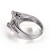 Import 925 Sterling Silver Plated Ring Luxury large main Stone Fashion Zirconia Simple Wedding Engagement Rings For Women Fine Jewelry from China