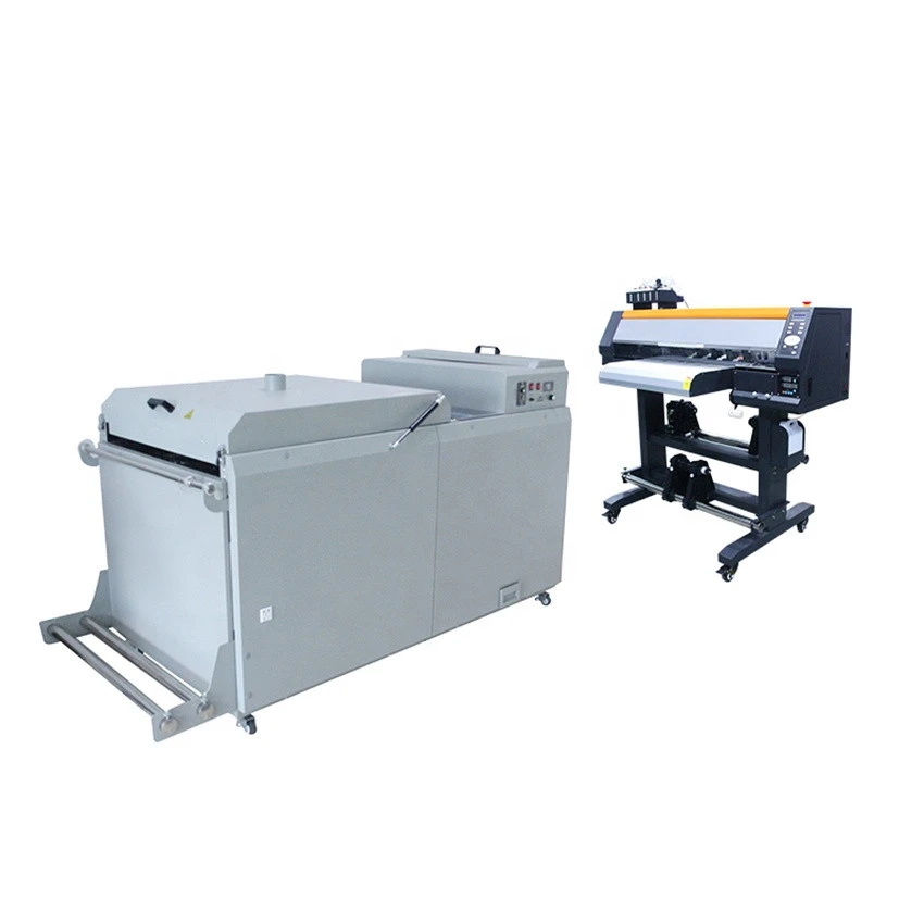 a set of Printing Equipment :PET Film Transfer Printing Machine Powder and Dryer machine heat press machine