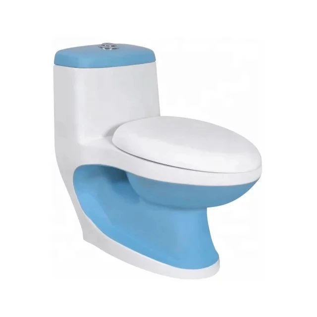 A3116A bathroom sanitary floor mounted black enamel waterless toilet