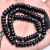 Import AA quality 8 inches black onyx roundel faceted natural stone beads from India