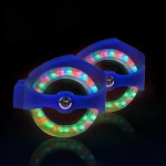 Adult Kids Flashing Roller Whirlwind Pulley Flash Wheels Heel Roller Adjustable Simply Roller Skating Shoes