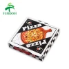  china market wholesale 6&quot; 8&quot; 9&quot; 10&quot; 12&quot; 14&quot; 16&quot; take out white pizza box with black logo printing