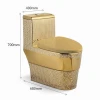 All Sanitary Items Living Room Furniture Luxury Gold Colored Ceramic Bathroom Toilet Bowl