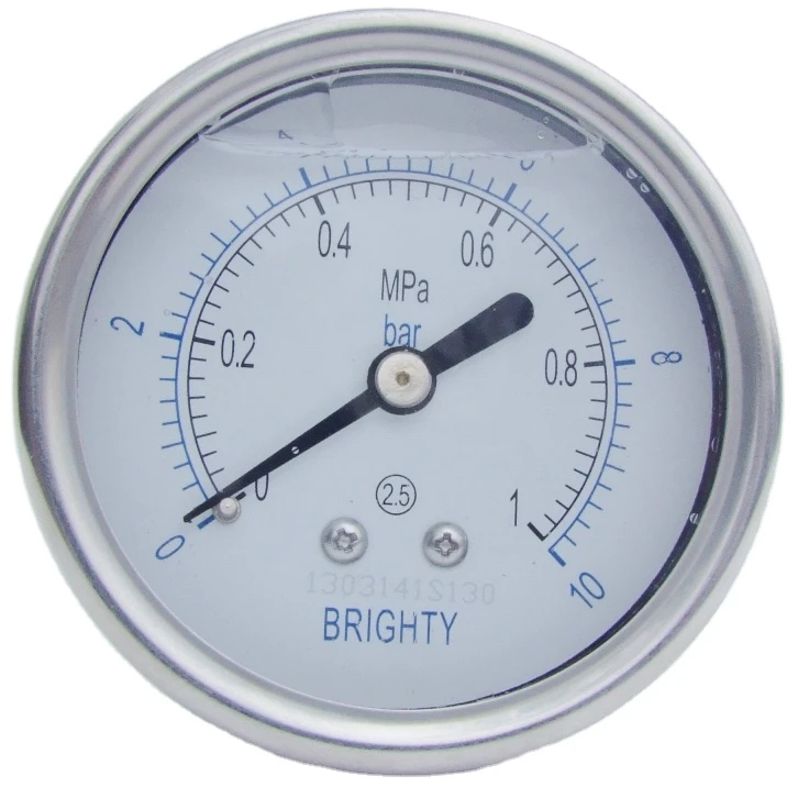 All stainless steel seismic pressure gauge YTHN-200