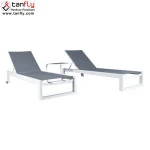 Aluminium furniture Swimming Pool patio garden chaise lounge