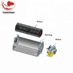 Aluminum free standing cross flow fan used in fireplace parts