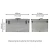 Import Aluminum Hard Case Silver DJ Tool Box with Internal Divider from China