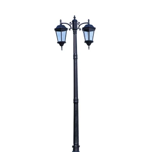 Aluminum Street Lighting Pole Solar Antique Lamp Post Outdoor Garden Decorative Light Pole