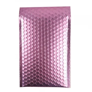 Amazon Hot Sale China Online Shopping Custom Envelopes Aluminum Metallic Bubble mailer Mailing Bags for Packaging With Logo