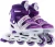 Import Amazon Hot Sale Size Adjustable Purple Flashing Inline Roller Skates Shoes from China