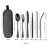 Import Amazon hot selling travel 7-piece stainless steel tableware from China