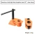Import American-style light duty quick release 1/2inch  3/4 inch woodworking pipe clamp with or without legs sliding pipe clamp support from China