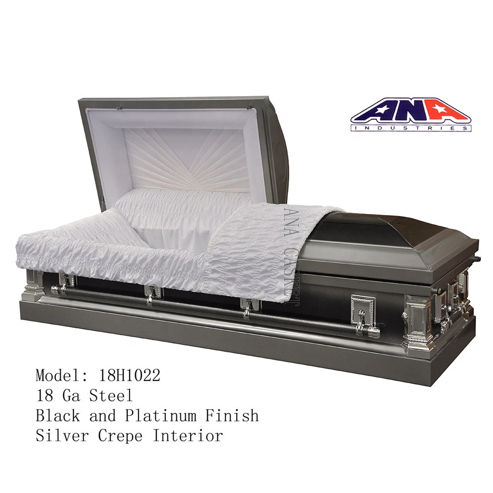 ANA chinese new design funeral supplies American Style coffin 18 Ga steel Casket