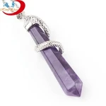 animal stone craved snake Pendants for Semi-Precious Stone Crafts