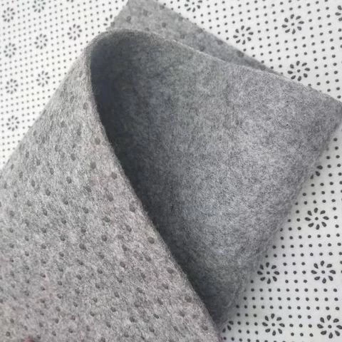 Anti-Slip polyester needle punched nonwoven felt used underlay mats cup mat drop plastic felt PVC dot felt