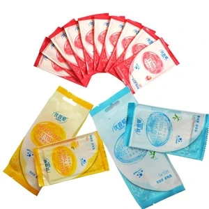 Antibacterial Nonwoven Spunlace Individual Wrapped Customized Single Pack Wet Wipes