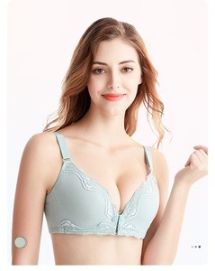 Antibacterial nursing bra without underwire, 100% Cotton maternity underwear sexy lace thread bra in wholesale