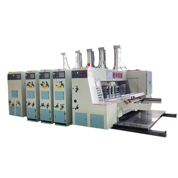 Automatic 4 Colors Flexo Corrugated Cardboard Printing Slotting Die-cutting Packing Machinery