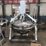 Automatic 100L Gas Planetary Electric Stirring Cooking Pot Candy Sugar Curry Seasoning Machine