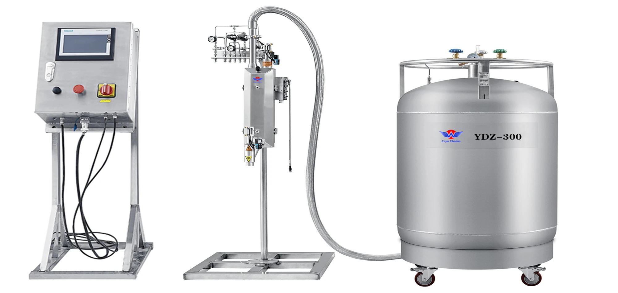 Automatic Liquid Nitrogen Dosing Machine For Drinks Cans Juice Wine Oil Bottles