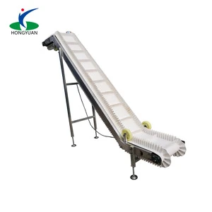 Automatic stainless steel slat PVC belt conveyor