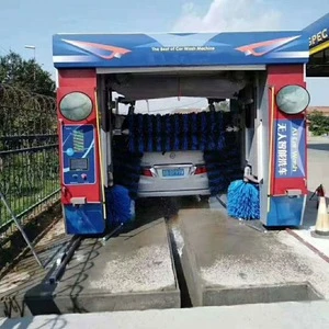 Automatic tunnel washer with wheel brushesservice station machine car wash equipment with prices