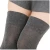 Import Autumn Winter Warm Flat High Knee Stockings Solid Pattern Cotton Socks from China