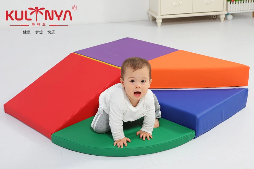 Baby indoor PU foam soft blocks and soft play set with printing