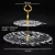 Import BAMBOO series  2 Tier crystal cake tools glass cake stand set from China