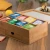 Import Bamboo Tea Box With Drawer For Loose Tea (8 Compartments) Large Wooden Storage Organizer Chest from China