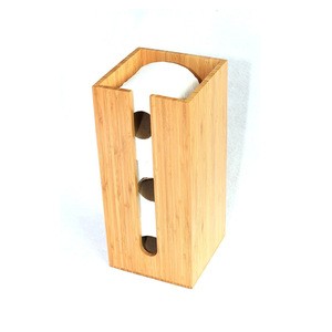 Bamboo Toilet Paper Holder perfect for toilet paper storage or general bathroom storage freestanding toilet paper holder