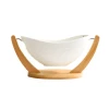 Bamboo tray Professional manufacture restaurant fruit basket set Yuanbao leisure bowl