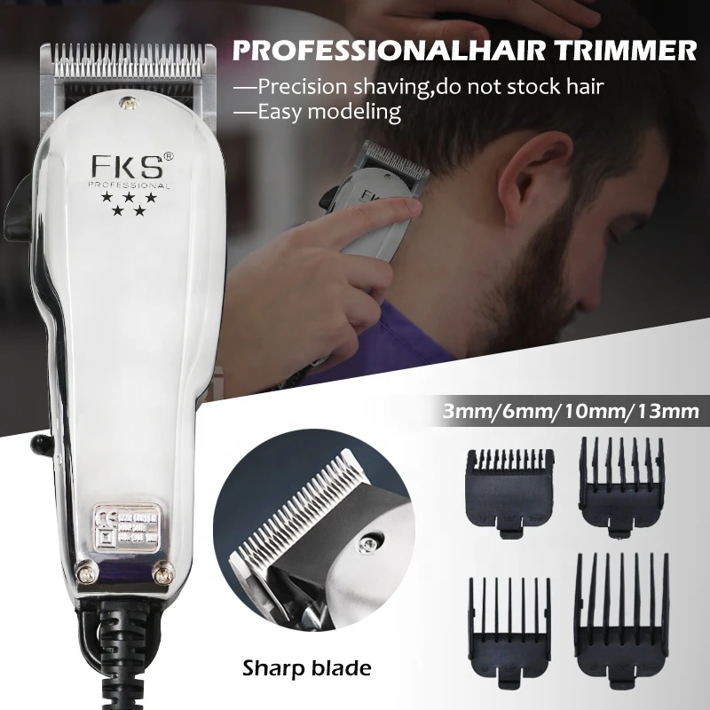 Barber Hair Trimmer With Cable Electric Hair Clipper Scissors Razor Mens  Haircut  Machine Adjustable Ceramic White Zero-gapped