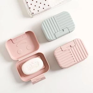 Bathroom Soap Case Box / Portable Soap Storage / Kitchen Plastic Soap Dish Organizer 383/1