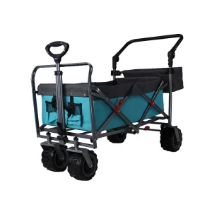 Beach Wagon Shopping Sport Utility Cart with one foldable Basket