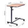 bed side table  Medical Adjustable Overbed Bedside Table with Wheels (Hospital and Home Use)