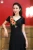 Import Best Hunt Good Price V Neck Flower Decor Black Mid Calf Long Lace Beaded Dresses Women from China