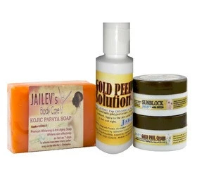 Best Selling Jailevs Rejuvenating Set Gold Peel Facial Kit for Pinkish and Glowing Skin