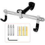 Bicycle Wall Mount 50KGS Capacity Rustic Free Alum. Alloy Rack Tilting Depth Width Multi Adjust W/ Stainless Expansion Bolts