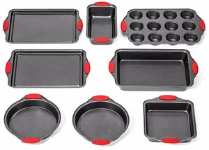 BK-D6095 Bakeware 8 Piece Ultra NonStick Baking Pans Set - Bakeware Set