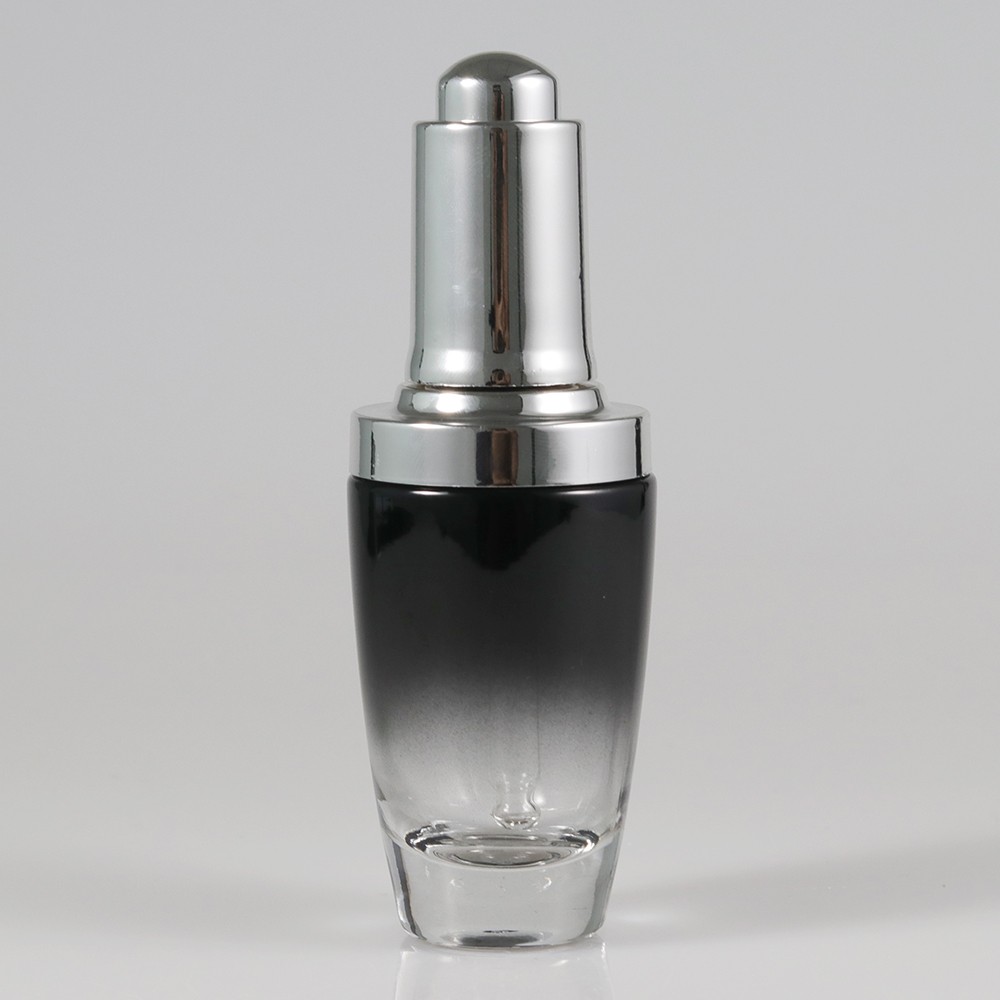 Black 30ml dropper glass bottle / essential oils bottle / serum oil glass bottle