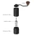 Import Black Handy Grinder Coffee Stainless steel Burrs Coffee Grinder Manual Private Logo Coffee Grinder from China
