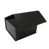 Black magnetic apparel packaging box with handle eco friendly