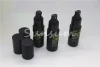 Black PET plastic cosmetic spray bottles for man