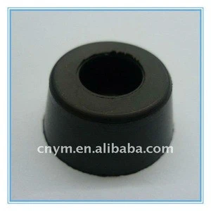 Black round adjustable rubber made product - rubber feet