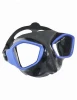 blue yellow black freediving spearfishing snorkeling diving low volume cubed alien Dive Mask