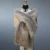 Import boil wool turkey lightweight stole cashmere faux fox fur shawl women boil wool shawl scarf with collar from China
