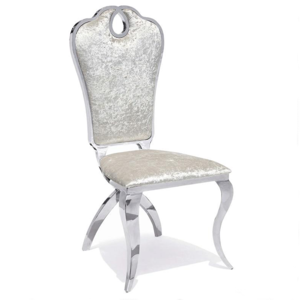 Bonded Leather Stainless Steel Restaurant Chair